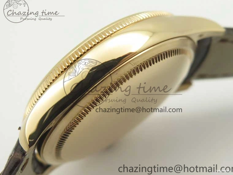 Edition Time V4 Marker 50509 Brown A3132 Cellini Dial Strap RG on MKF White Roman Leather Best 0131